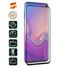 Screen Protector for Galaxy S10 Plus black full tempered glass
