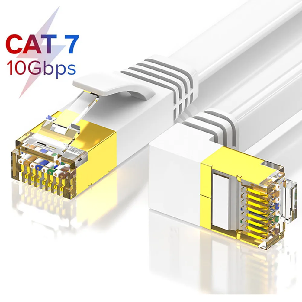 Right Angle CAT7 RJ45 Patch Ethernet LAN Network Cable For Router ...