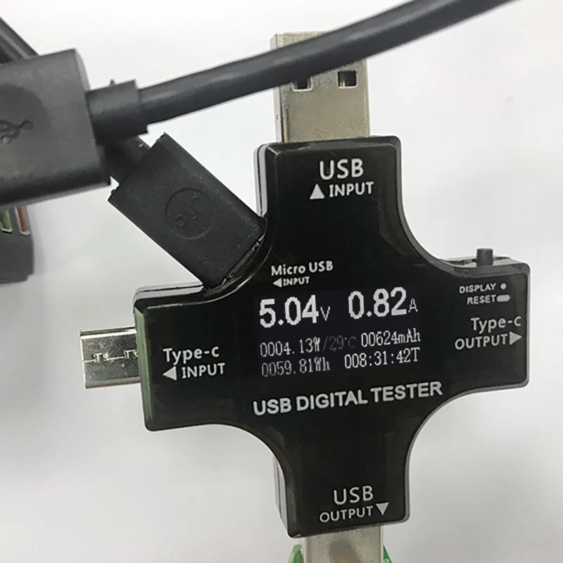 12 в 1 PD USB цветной тестер DC Цифровой вольтметр Ток Напряжение тип-c метр Ампер Амперметр детектор Банк питания зарядное устройство индикатор