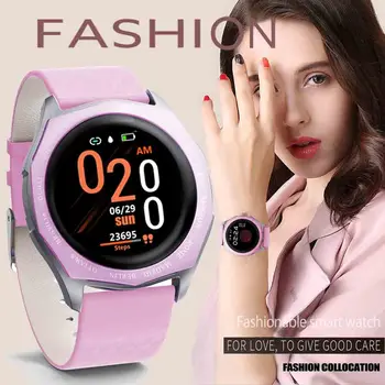 

LIGE 2020 New Bluetooth Smart Watch Women Single touch Alloy Smartwatch Heart Rate Monitor color changing strap Sport Lady Watch