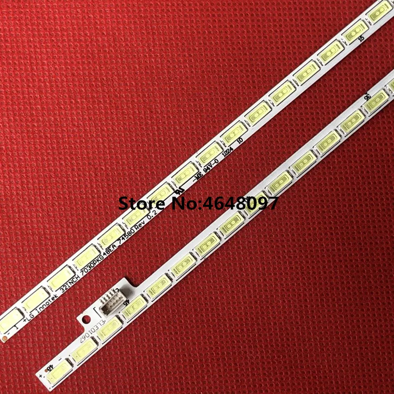 

394mm LED Backlight strip 48 lamp for LG Innotek 32INCH 7030PKG 48EA_74580 T320HVN01.2 TX-LR32EM5A T320HVN01.5 320TA0I 320TA01