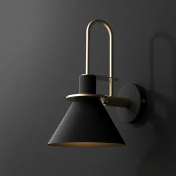 

Nordic modern minimalist bedroom bedside wall lamp led loft living room wall aisle corridor macaron wall scone light fixture e27