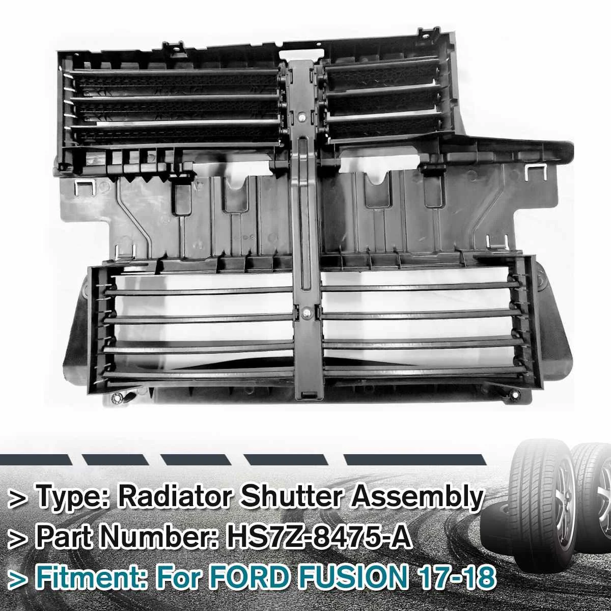 

NEW Radiator Shutter Assembly Grille Shutter Assembly Without motor For Ford Fusion 2017 2018 HS7Z-8475-A