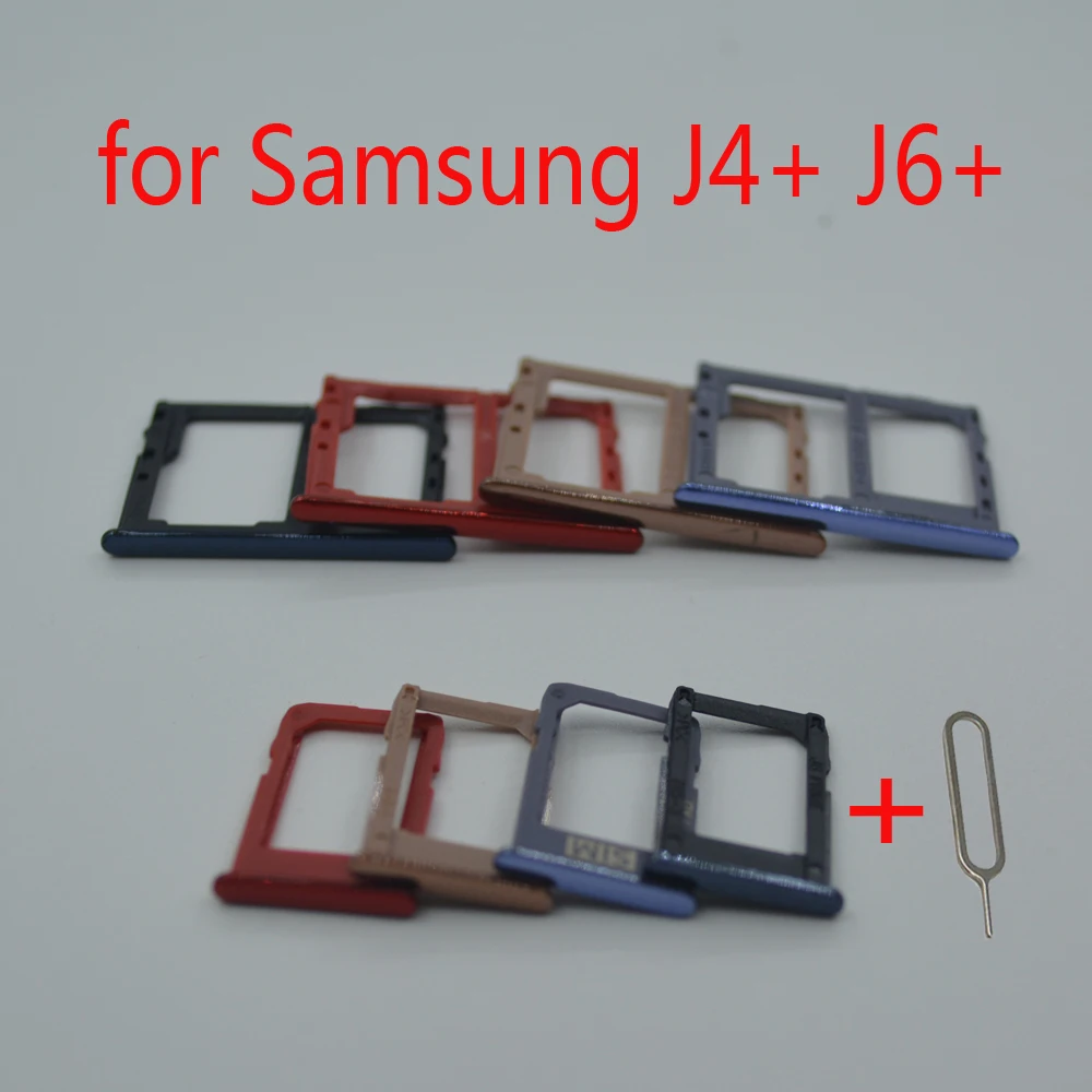 Для Samsung Galaxy J6 Plus + J610 J610F J610FN J610G оригинальный корпус Телефона SIM лоток адаптер