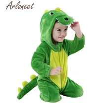 ARLONEET/пальто с героями мультфильмов; зимнее пальто для новорожденных девочек; комбинезон; милый комбинезон с динозаврами; Верхняя одежда с капюшоном; хлопковое Детское пальто; Пижама для мальчиков