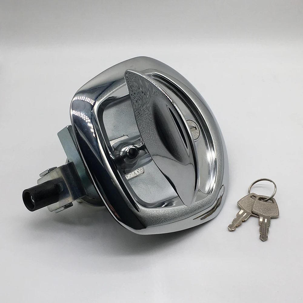 

Zinc alloy truck toolbox lock with T handle chrome plated big RV lock