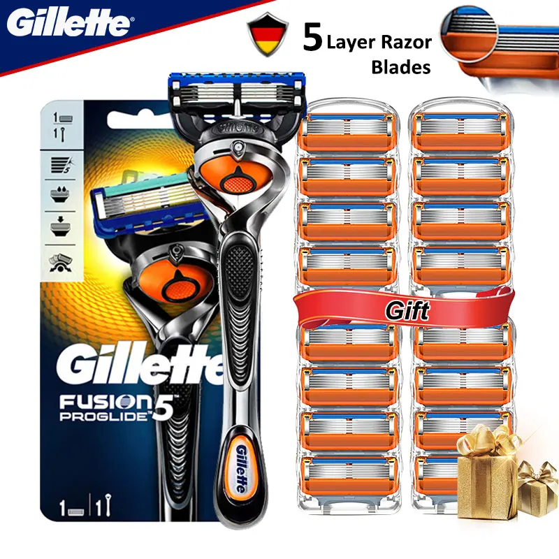 Бритвенные кассеты для Gillette Fusion Proglide оригинальная Безопасная бритва мужчин