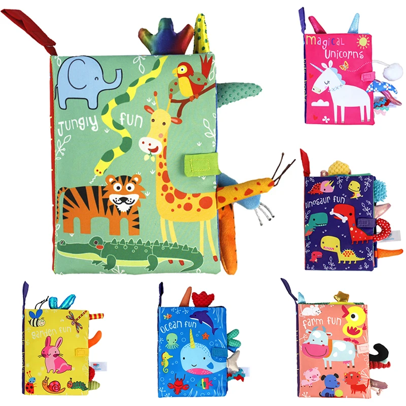 Novos chocalhos para bebês, móbiles, brinquedo, animal macio, livro de pano, carrinho de bebê recém-nascido, pendurado, aprendizagem precoce, brinquedos educativos para bebês, presentes para crianças_voghion.com