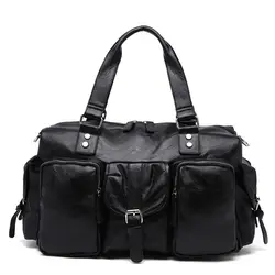 Бизнес-портфель сумка для ноутбука большой емкости дорожные сумки Повседневная кожаная сумка дизайнерская сумка через плечо