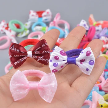 

10Pcs Cute Bow Baby Hair Band Headband Baby Girls Elastic Headbands Sweet Headwear Hair Accessories Head Wrap