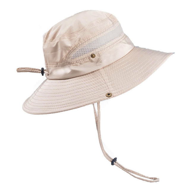 Sport Fisherman Bucket Hat Quick Drying Visor Breathable Fishing Cap Summer UV Protection Caps Wide Brim Fishing Hiking
