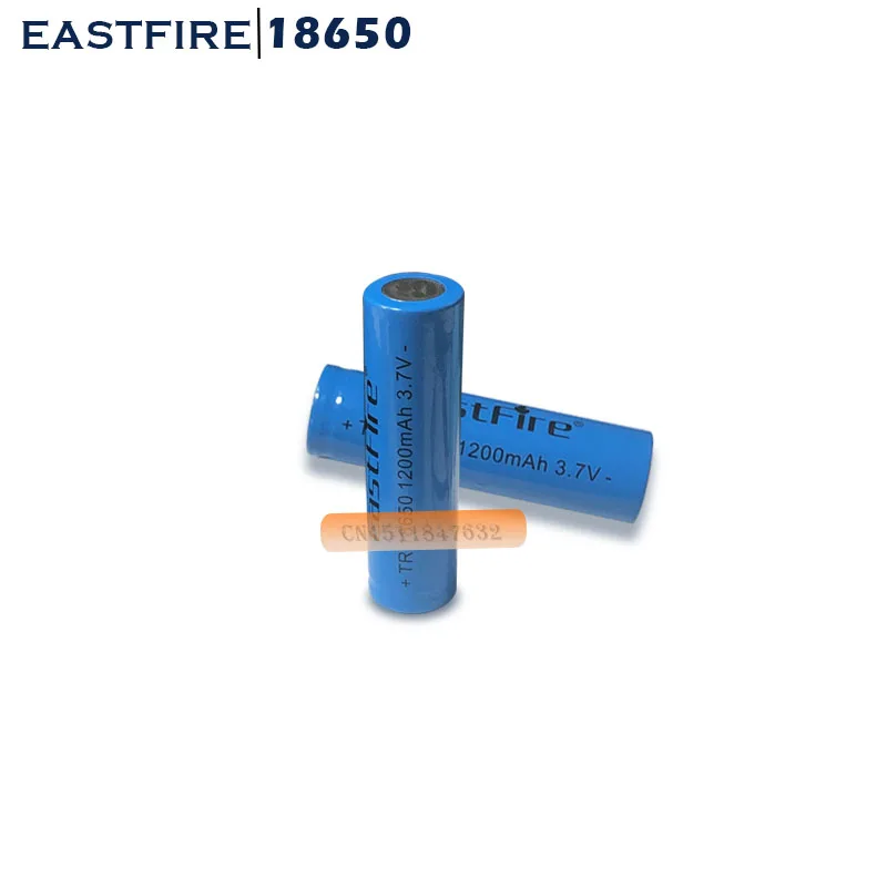 EastFire 1 шт. светодиодный аккумулятор 18650 1200 мАч литий ионный 3 7 В литиевая