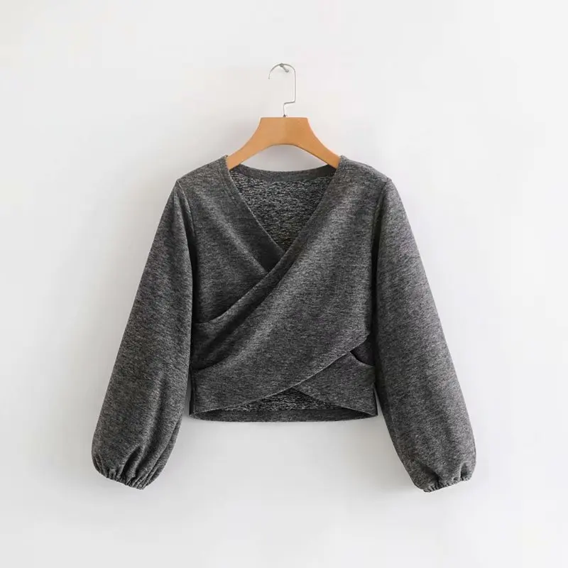 

Spring New Style Europe And America WOMEN'S Dress-Style Retro Lantern Sleeve Scheming Puff Sleeve Shirt Tops C4903