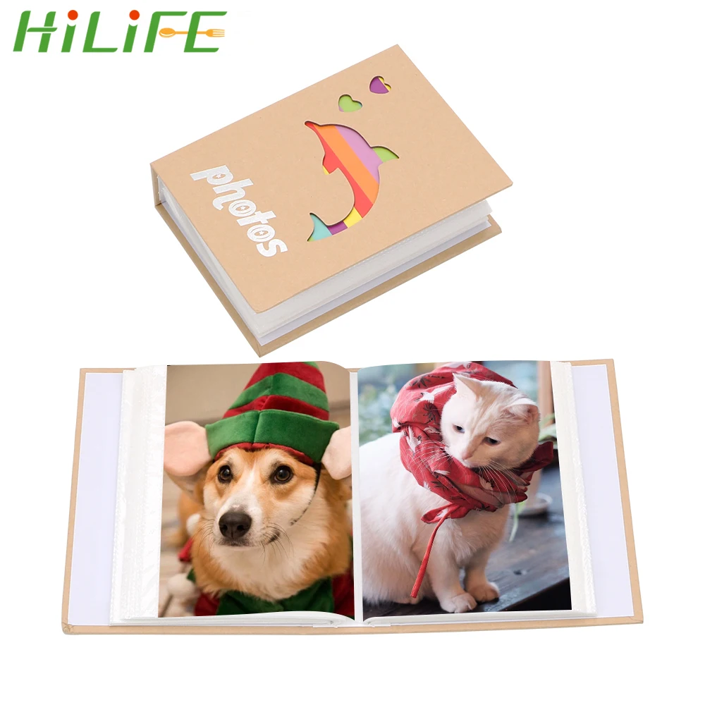 HILIFE 6 дюймов Скрапбукинг картина сохранение памяти подарок мини Фотоальбом 100 карманов хранение фотографий мгновенный фотоальбом картина