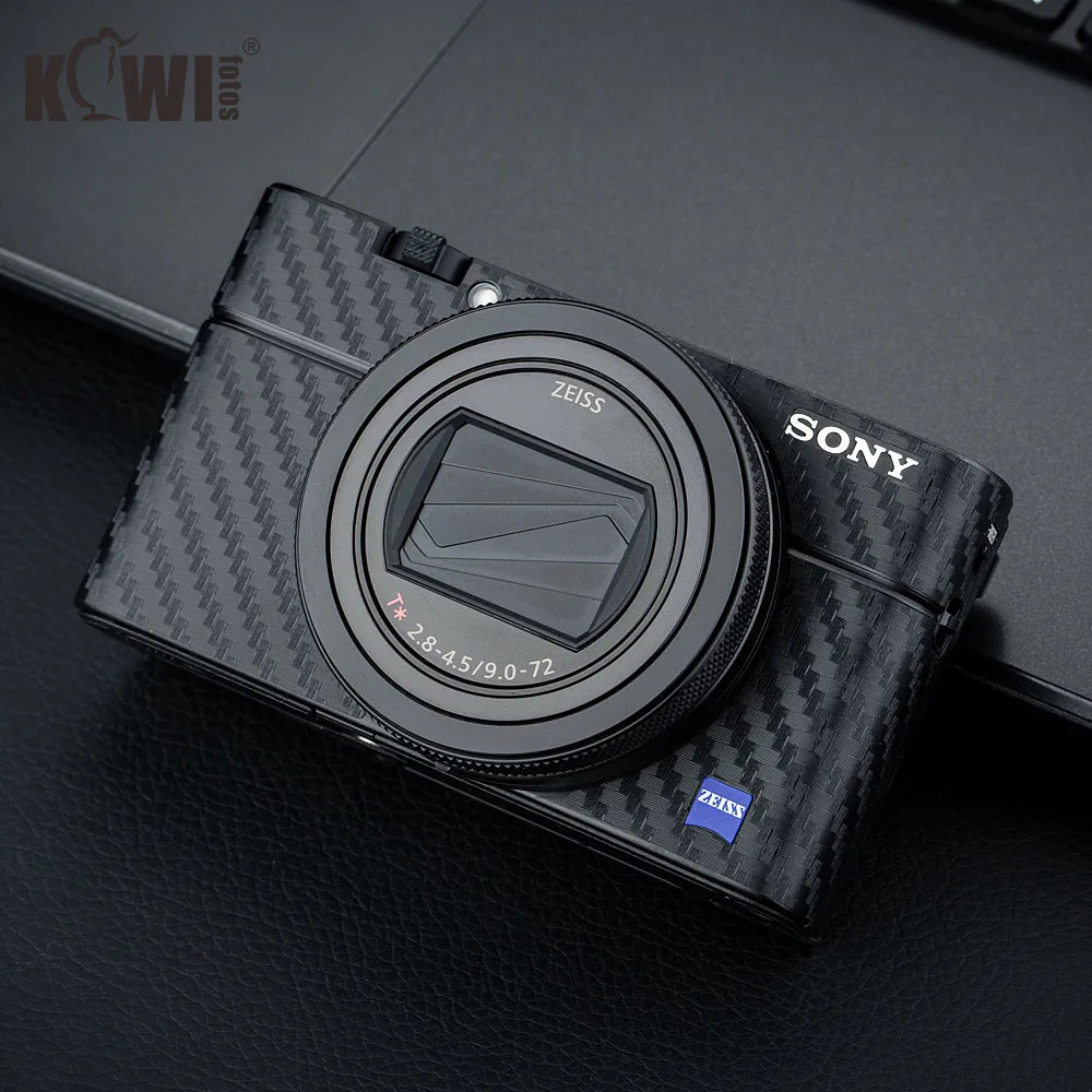 KIWIFOTOS KS-RX100VIICF камера из углеродного волокна пленка Комплект для sony RX100 VII с запасной пленкой камеры защита украшения