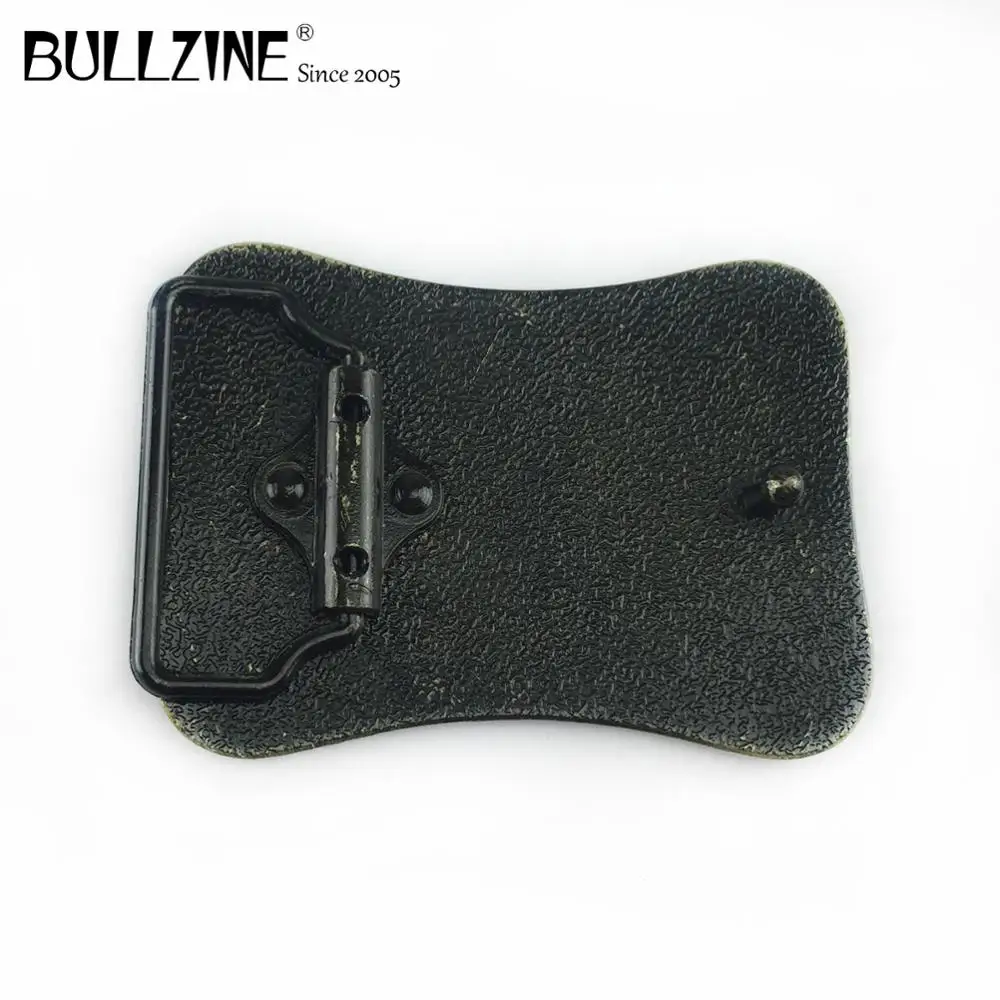 Пряжка для ремня Bullzine из цинкового сплава с цветком в западном стиле под старину