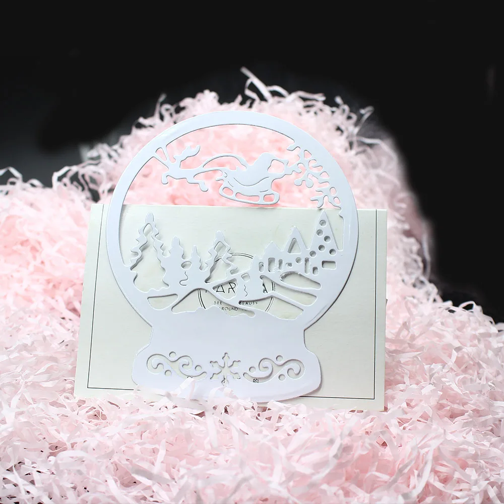 New Snow Globe Christmas Metal Cutting Dies for Craft Dies stencil templates Scrapbooking Embossing Die Cut Winter Scene Decor|Cutting Dies| - AliExpress