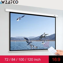 WZATCO Электрический проекционный экран 72