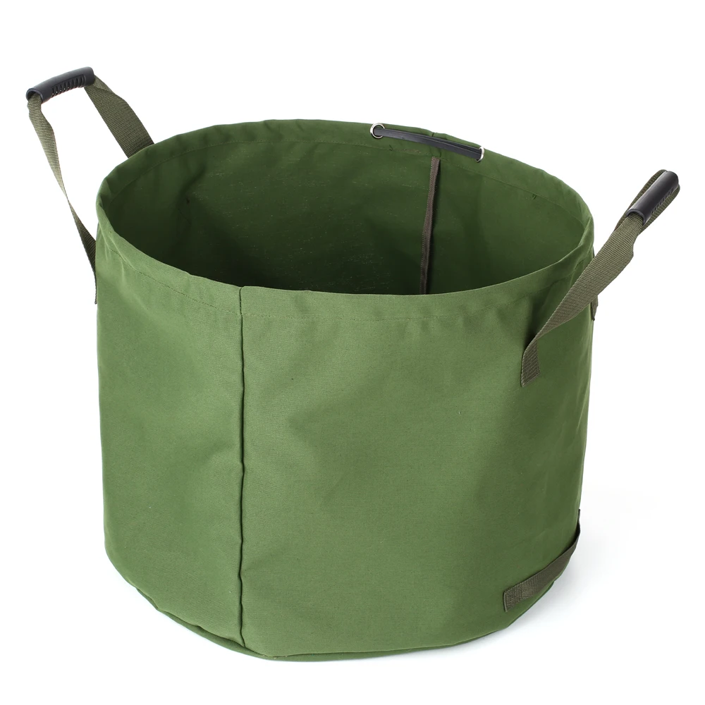 

New 63 Gallons Collapsible Garden Bag for Leaves Reusable Garden Leaves Bag Waterproof Foldable Waste Bag Yard Waste Bag Sack