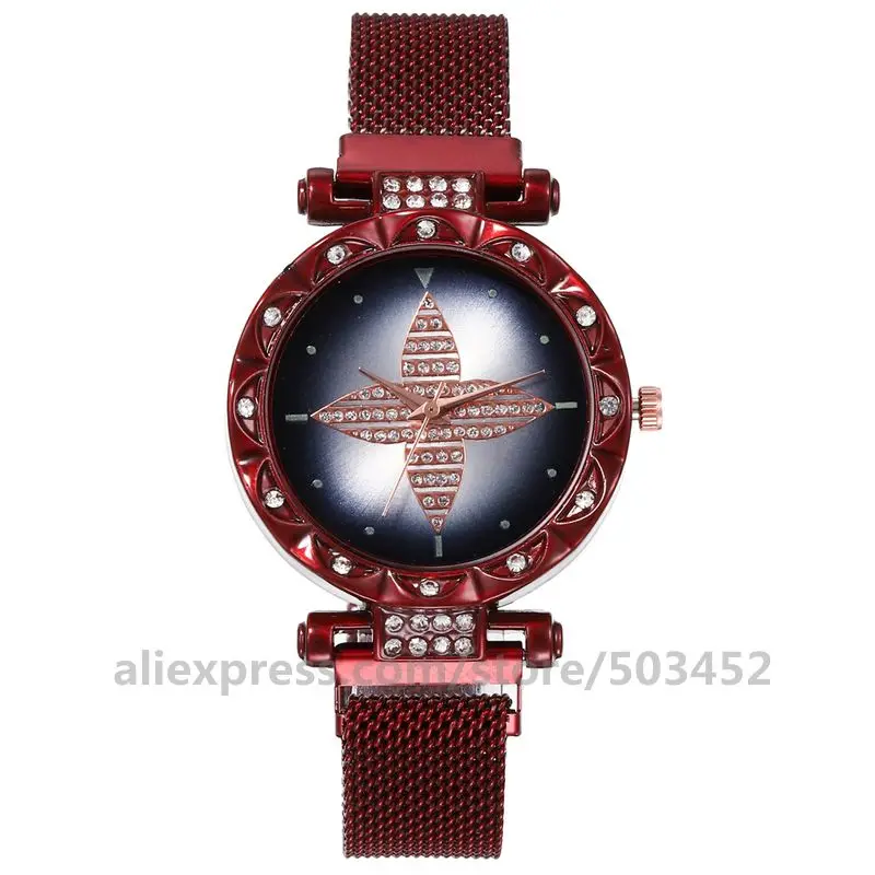 100 шт./лот 920638 Relojes Mujer оптовая продажа ветряная мельница магнитные часы Звездное
