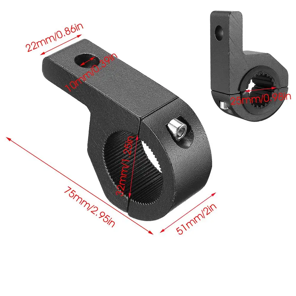 2 шт. 30-32 мм мотоцикл светодиодный рабочий свет Монтажный кронштейн с 1 резиновыми подушечками мотоцикл модификация сплава Кронштейн