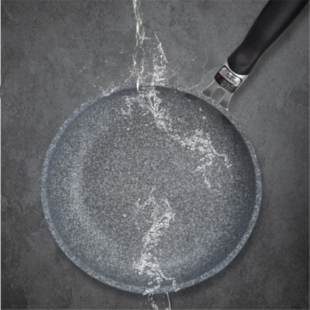 Frying Pan 28cm Wok Pan Non-stick Pan Skillet Cauldron Induction Cooker Frying Pans Pancake Pan Egg Pan Gas Stove Home Garden