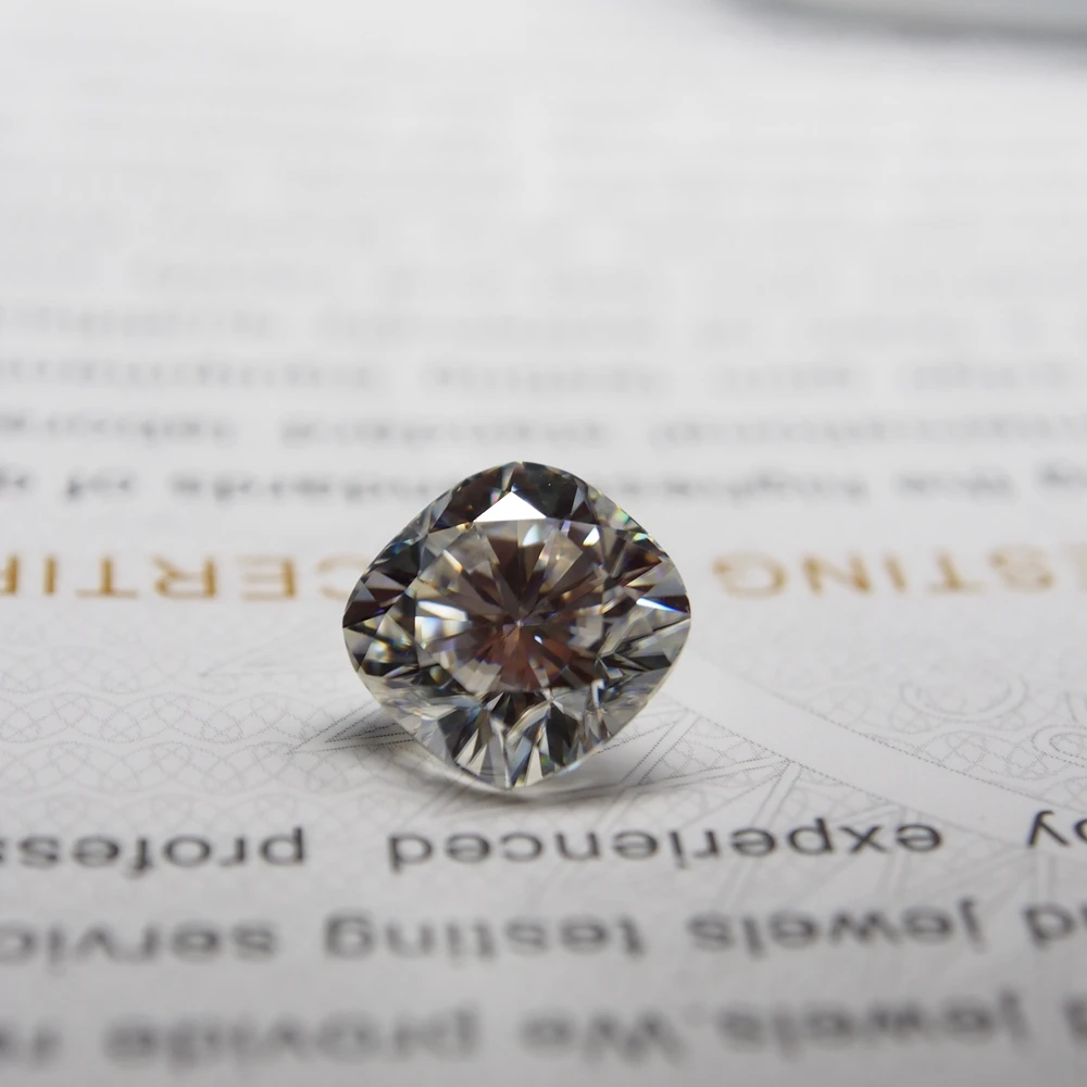 2.2 Carats 7.5x7.5MM Cushion Cut Moissanite Diamond Clarity VVS Color D White Loose Gemstones For Jewelry Making
