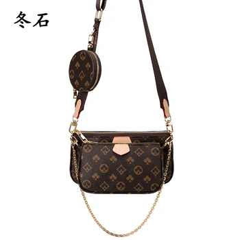 

famous brand mahjong bag crossbody shoulder bag 3 in 1 luxury handbag PU leather tote bags fashion baguette bag for women 2020