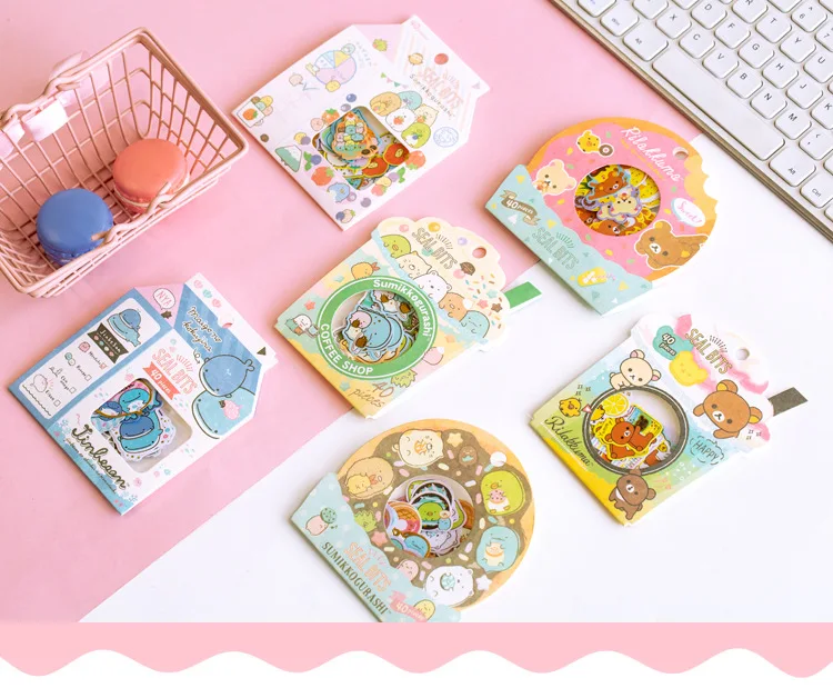 30 упак./лот Rilakkuma и Kawaii Sumikko Gurashi журнал Декоративные Канцелярские наклейки Скрапбукинг DIY дневник альбом ярлыком