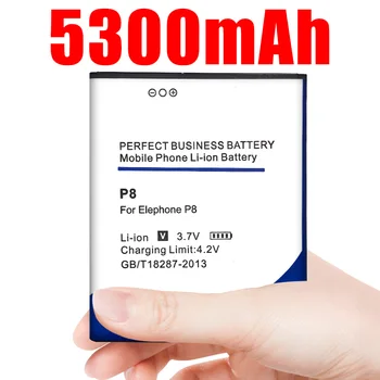

High Capacity 5300mAh for Elephone P8 Battery for STAR N9000 N9000+ N9800 N3+ phone