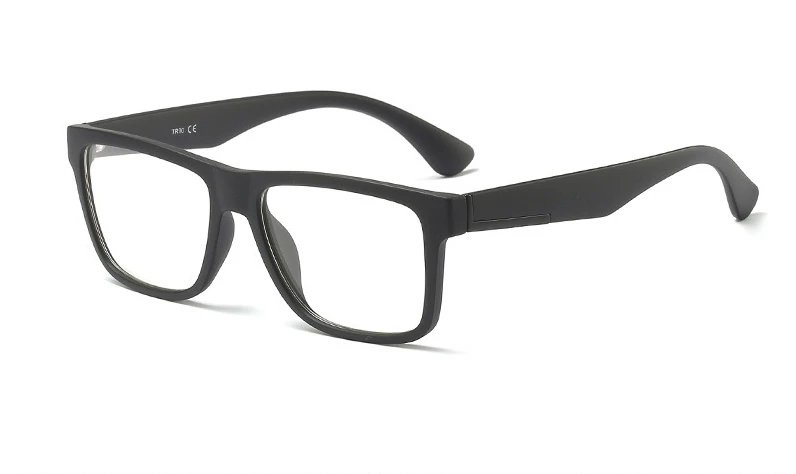 45774 пластиковые титановые квадратные очки кошачий глаз, оправа для мужчин и женщин, оптические модные компьютерные очки - Цвет оправы: C2 matte black