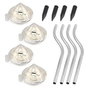 

4pcs/set Diamond Shape LED Solar Powered Lamp Outdoor Lawn Lights for Pedestrian Pathway Garden Villa Decoration