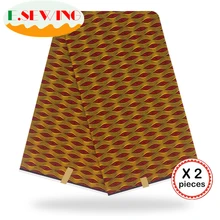 Африканская восковая ткань с принтом Анкара для шитья Анкара африканская ткань 12 ярдов нигерийская хлопковая ткань Гана для платья 90121