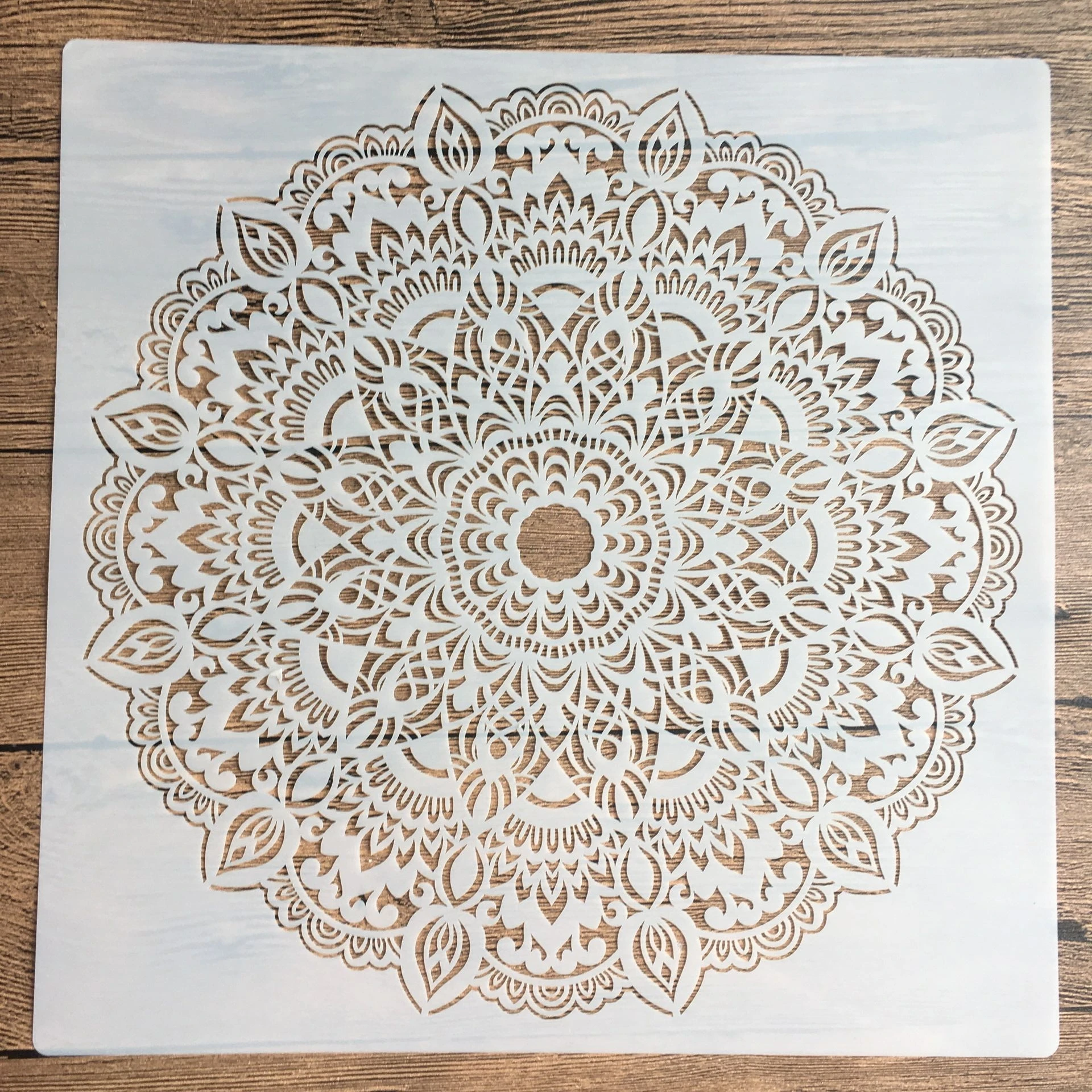 

30 *30cm size diy craft mandala mold for painting stencils stamped photo album embossed paper card on wood, fabric,wall stencil
