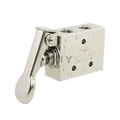 

Pneumatic 3 Position 4 Way Spring Return Lever Manual Air Valve