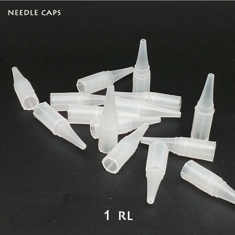 100 шт одноразовые иглы для татуажа, Перманентный макияж, традиционные колпачки для игл R1, иглы для татуажа