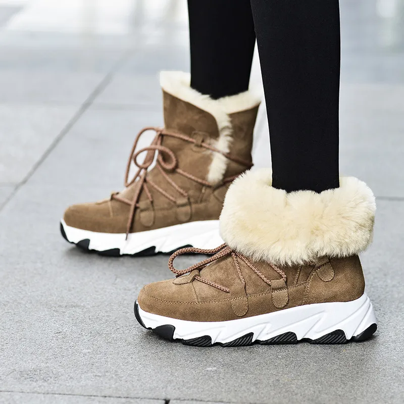 MORAZORA/ г. Новые брендовые модные зимние ботинки удобные теплые женские ботинки на плоской подошве зимние ботильоны наивысшего качества размер 34-40