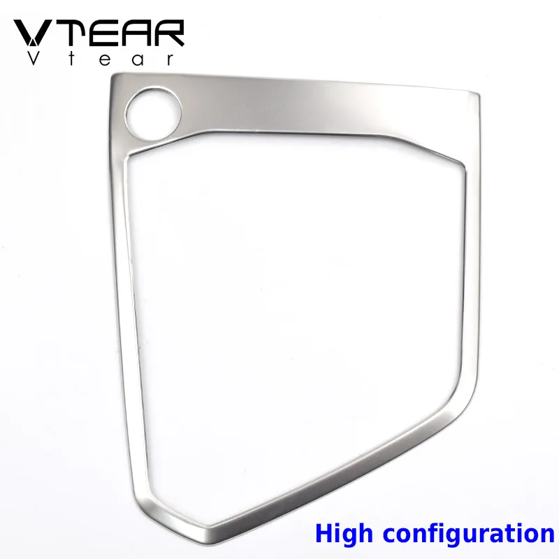Vtear для Volkswagen VW Tiguan тигуан аксессуары шестерни сдвижная панель крышка из нержавеющей стали отделка интерьера молдинги стайлинга автомобилей，автотовары - Название цвета: Style 4