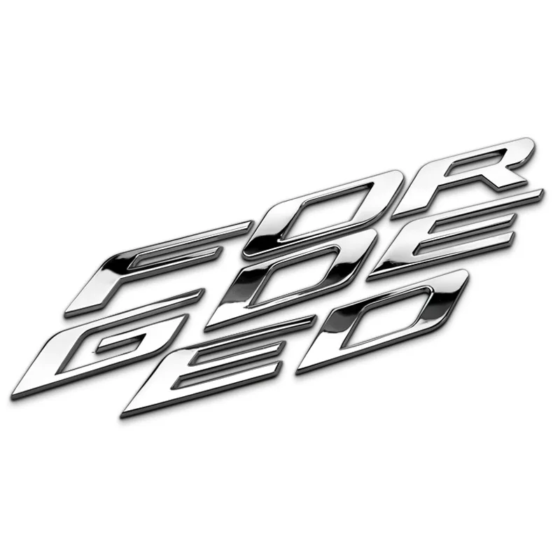 52*2cm Car Badge Sticker for Ford Edge Separation Letter Solid Zinc Alloy Modified Shape Logo 3D Decoration | Автомобили и
