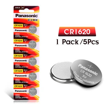 

5Pcs CR1620 Panasonic Original Product Button Cell Batteries For Watch 3V Lithium Battery CR 1620 Remote Control Calculator