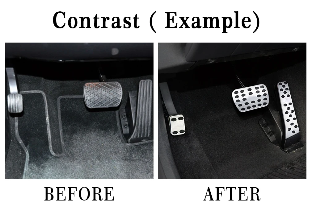 For Benz C CLS E GLK SLK Class(W240 W212 E200) stainless steel pedal cover set car rest modified kit foot rest non slipstyling