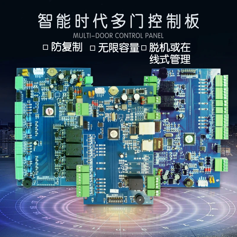 

Access Controller Mainboard Four Doors TCP/IP Two-way Access Control System Network Anti-copy Multi-door Control Panel