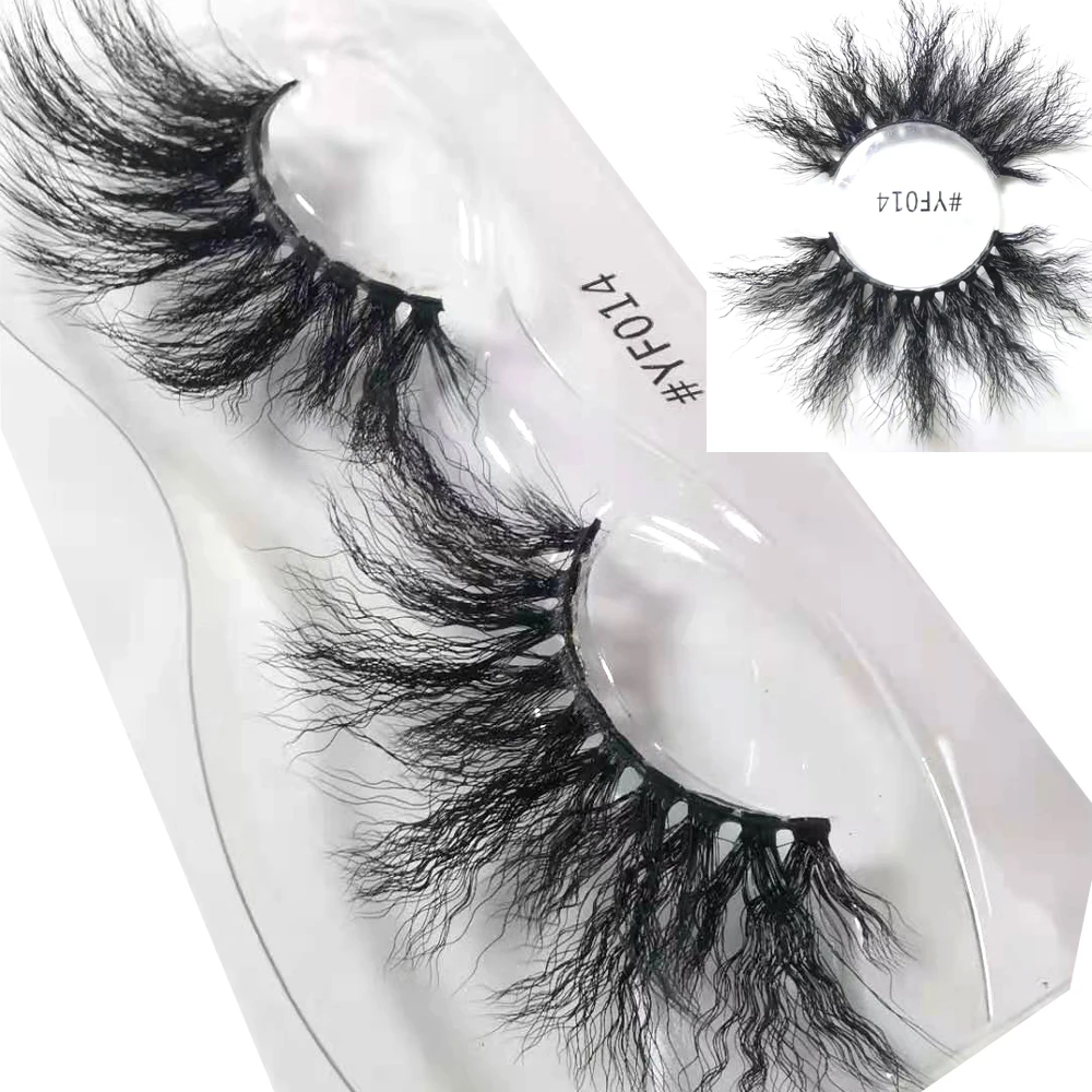New Fluffy Eyelashes 22mm25mm 3d Mink Eyelashes Handmade Soft Volume