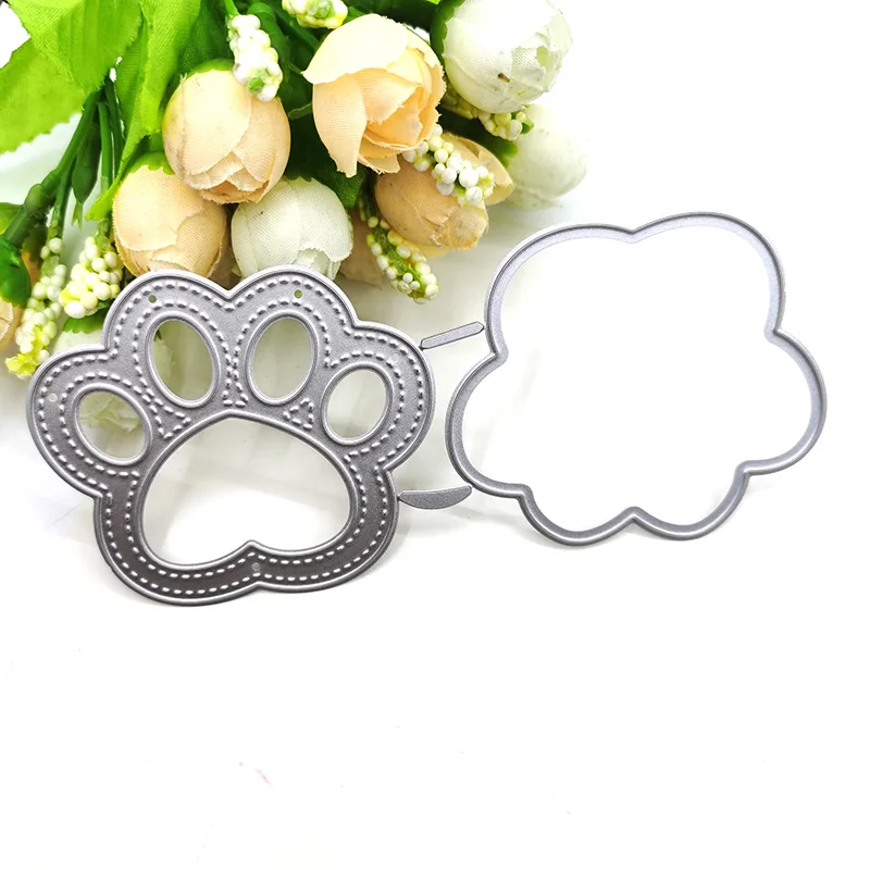 Julyarts Dog Cat Footprint Metal Cutting Dies 2020 Stencils  For Scrapbooking Stencils DIY Album Cards Decoration Embossing