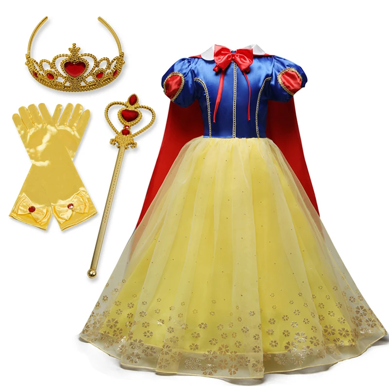 Girls Dress Kids Cosplay Costume For Princess Dressing Up Party Drama Prom Christmas Vestidos Clothes Halloween Costumes Kid | Детская