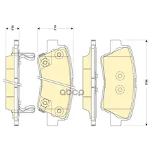 Колодки Тормозные Hyundai Solaris 10-/Sonata V(Nf) 05-/Kia Soul 09- Задние Girling 6134949 Girling арт. 6134949