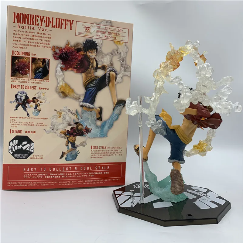 One Piece Luffy 3d2y Rubber Fire Fist Battle Ver Op Zoro Monkey D Luffy Sanji Pvc Action Collection Figure Model 14cm Action Figures Aliexpress