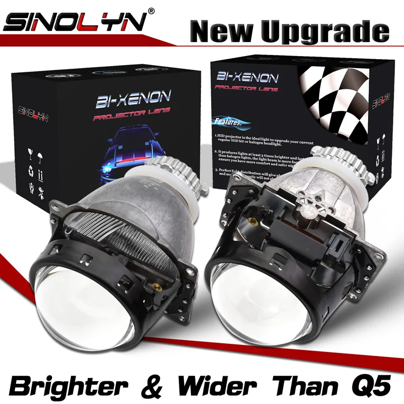 Sinolyn фары линзы обновление Koito Q5 3 0 D2S объектив H4 Bi xenon HID проектор Автомобильные