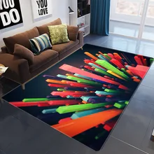 3D Print colorful carpet European American retro bedroom living room rug kids room floor mat home parlor tapete customized