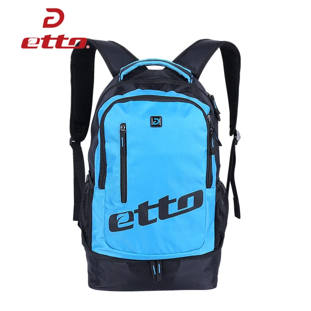 US $27.92 Etto Waterproof Soccer Basketball Team Training Bag Men Women Sports Backpack with Bottom Independe